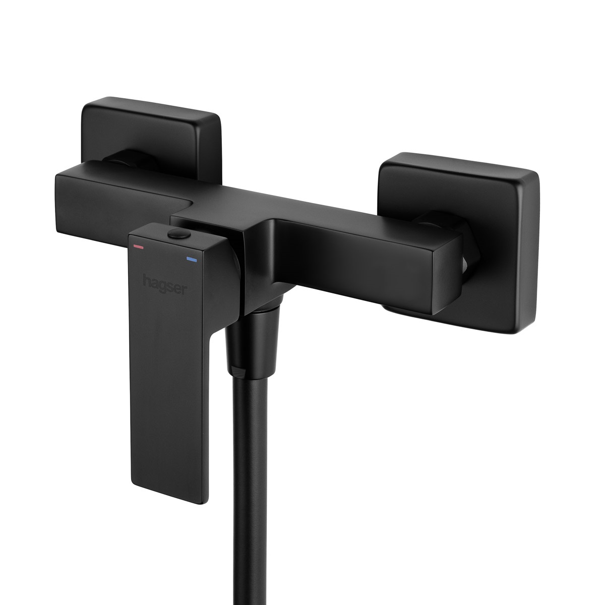 Hagser Ulva Duschbatterie Wandmontage schwarz HGR60000033
