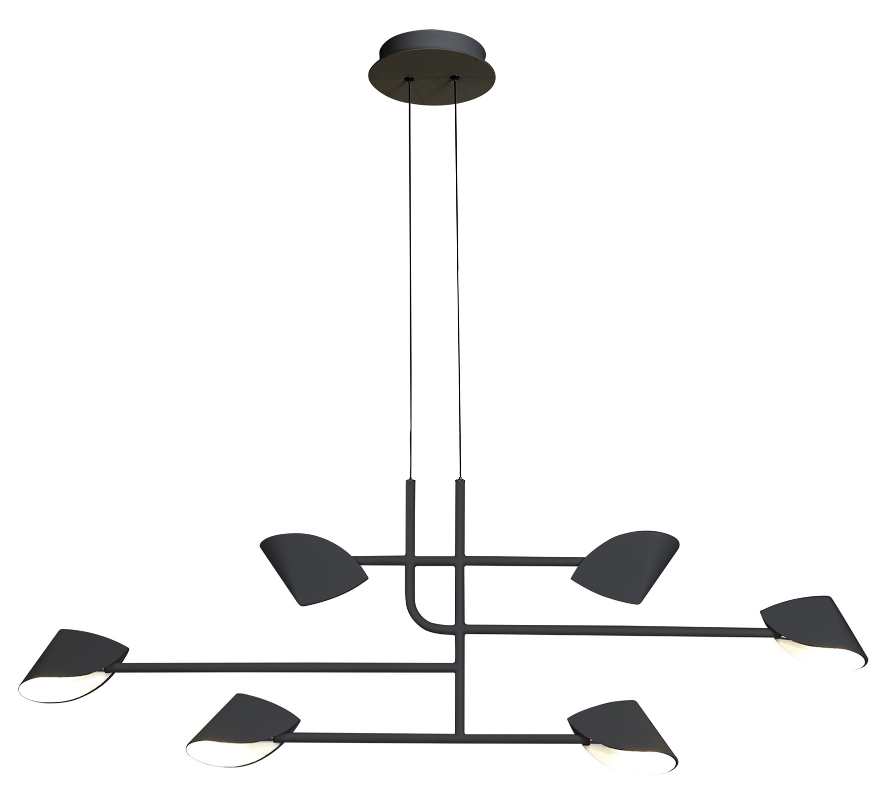 Mantra Capuccina Pendelleuchte 6x45 W schwarz 7579