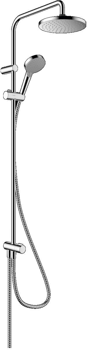 Hansgrohe Vernis Blend Duschset Wandmontage mit Regenbrause chrom 26099000