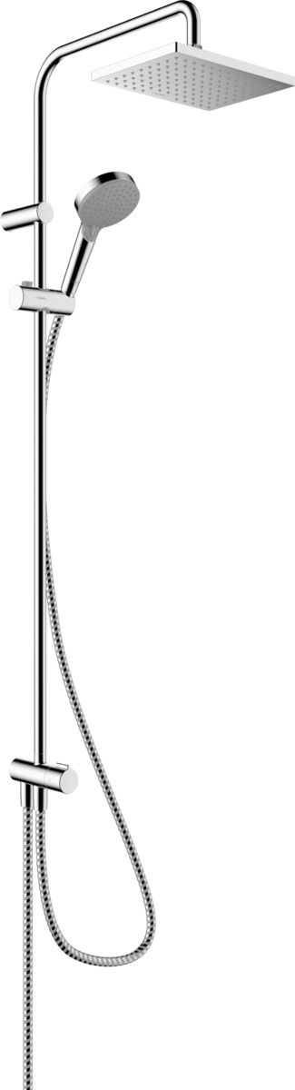 Hansgrohe Vernis Shape Duschset Wandmontage mit Regenbrause chrom 26282000