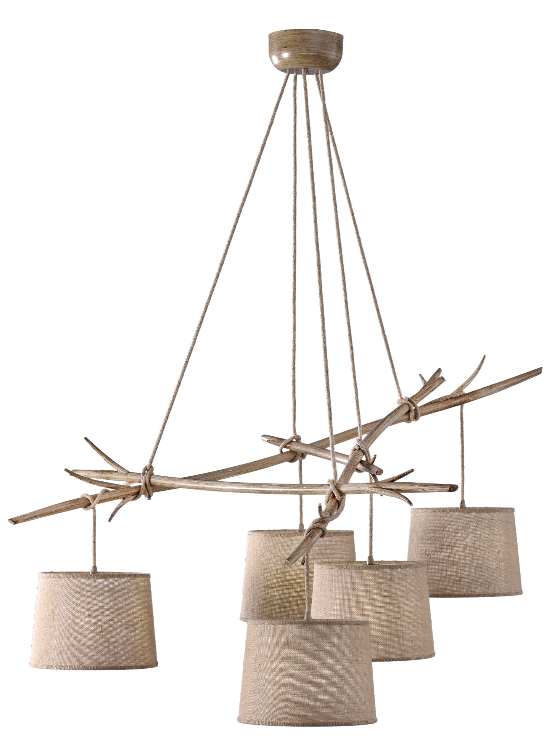 Mantra Sabina Pendelleuchte 5x20 W holz 6175