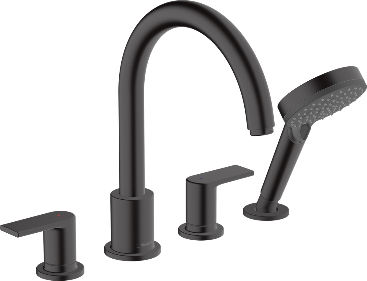 Hansgrohe Vernis Shape Badewannen- und Duscharmatur awannenmontiert schwarz 71459670