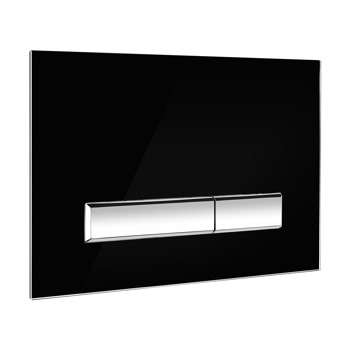 Oltens Torne Betätigungsplatte für Toilette schwarz/chrom 57200310