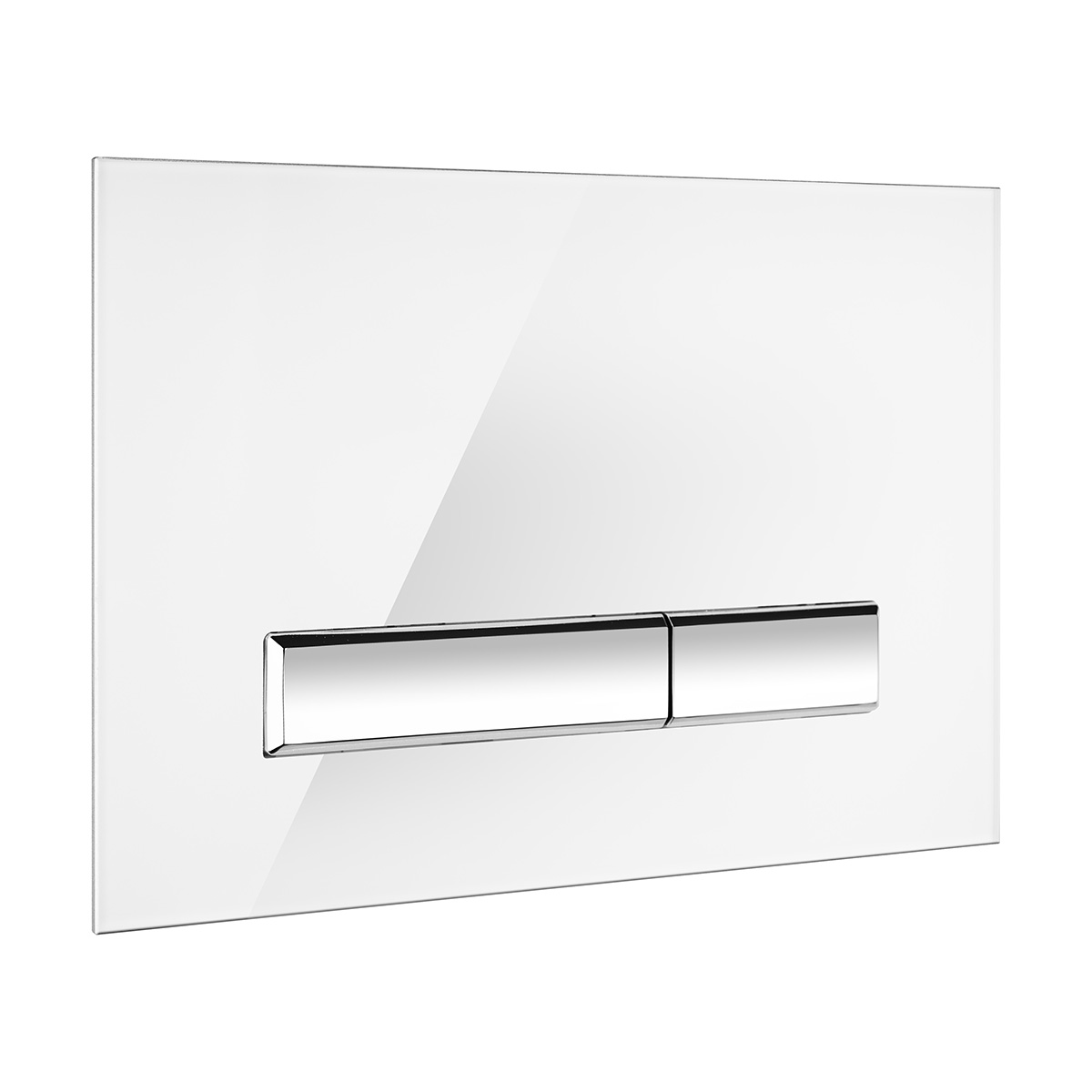 Oltens Torne Betätigungsplatte für Toilette weiß/chrom 57200010