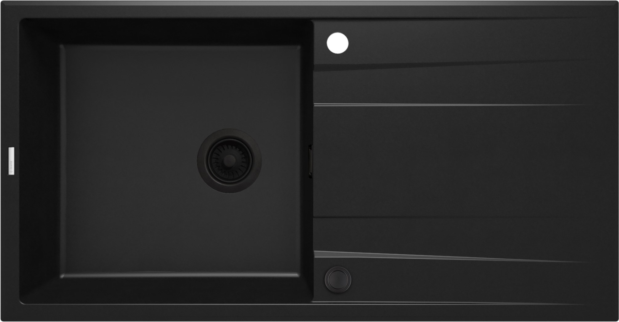 Deante Eridan Granitspüle 100x52 cm schwarz ZQE_N713