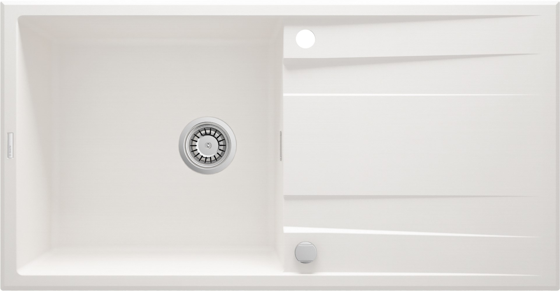 Deante Eridan Granitspüle 100x52 cm weiß ZQE_A713