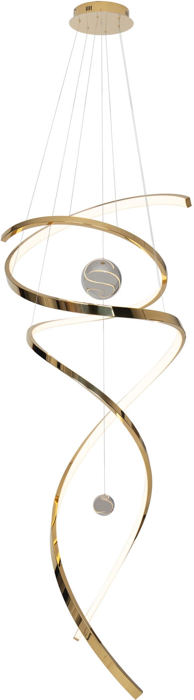 MaxLight Ritz Pendelleuchte 1x100 W gold P0427D