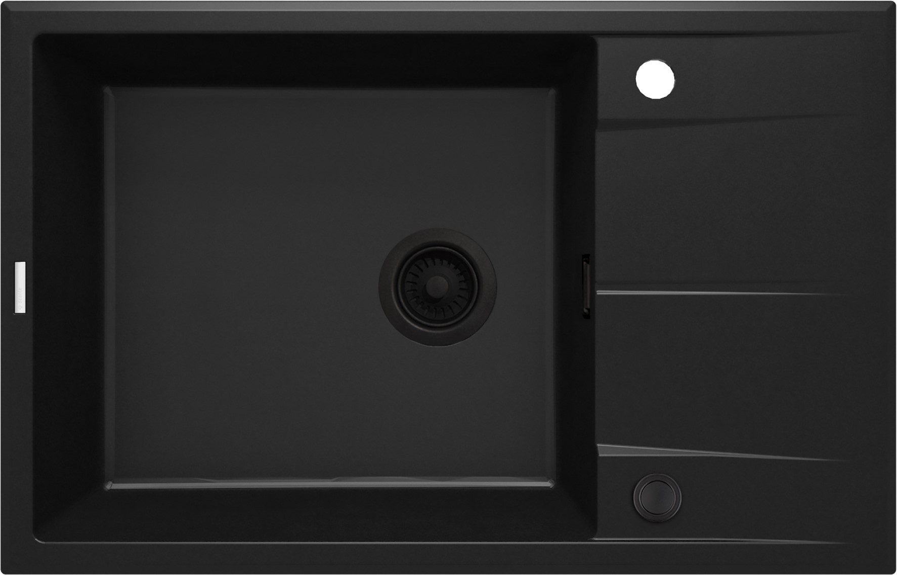 Deante Eridan Granitspüle 78x50 cm schwarz ZQE_N11B