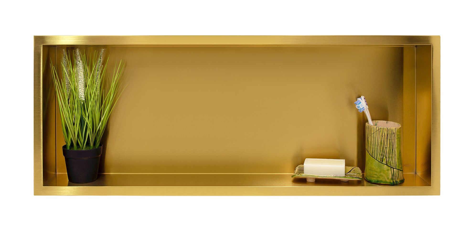 Balneo Wall-Box One Gold Nischenregal 90 cm gold OB-BR6