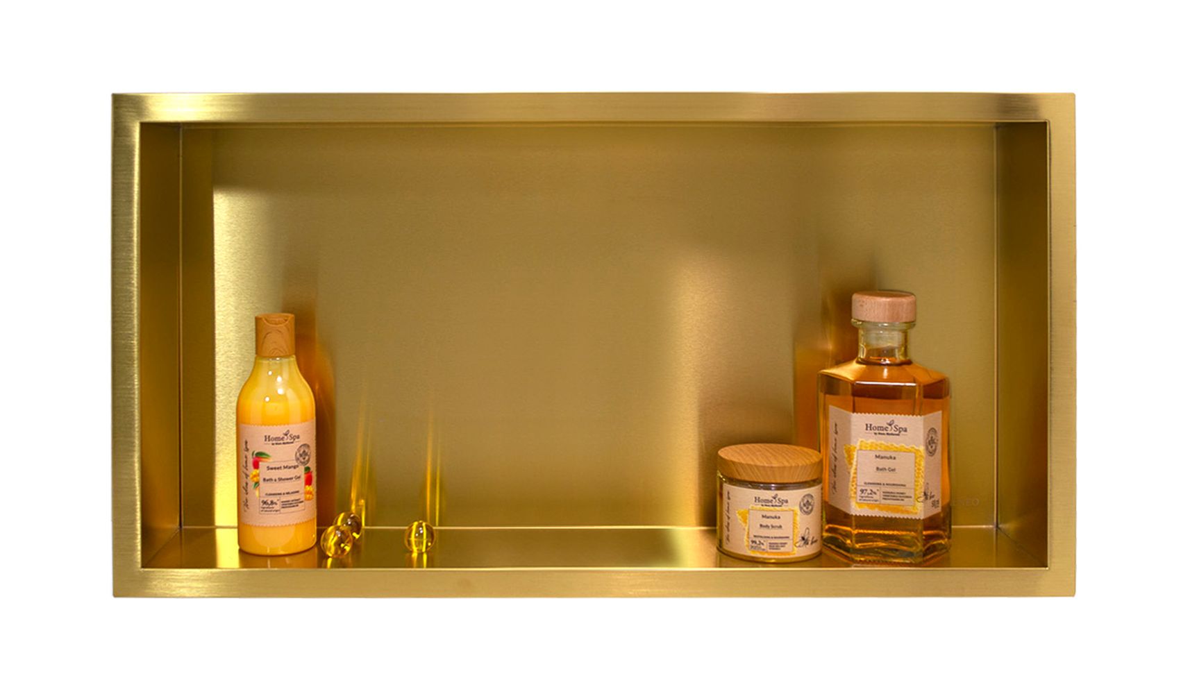 Balneo Wall-Box One Gold Nischenregal 60 cm gold OB-BR3