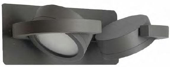 Mantra Iguazu Außenwandleuchte 2x10 W grau 6769