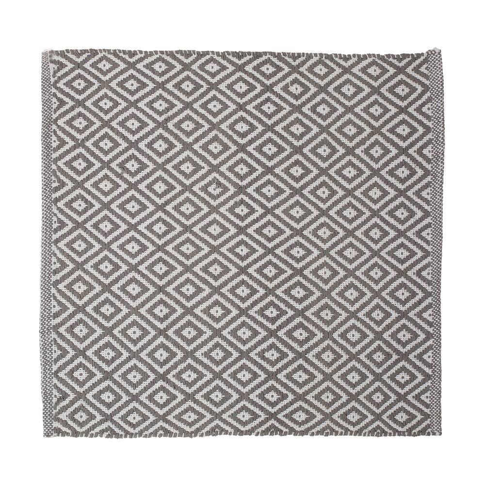 Sealskin Trellis Badezimmerteppich 60x60 cm quadratisch grau 800108