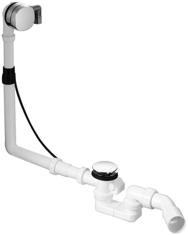 Duravit Quadroval Badewannensiphon chrom 792203000001000