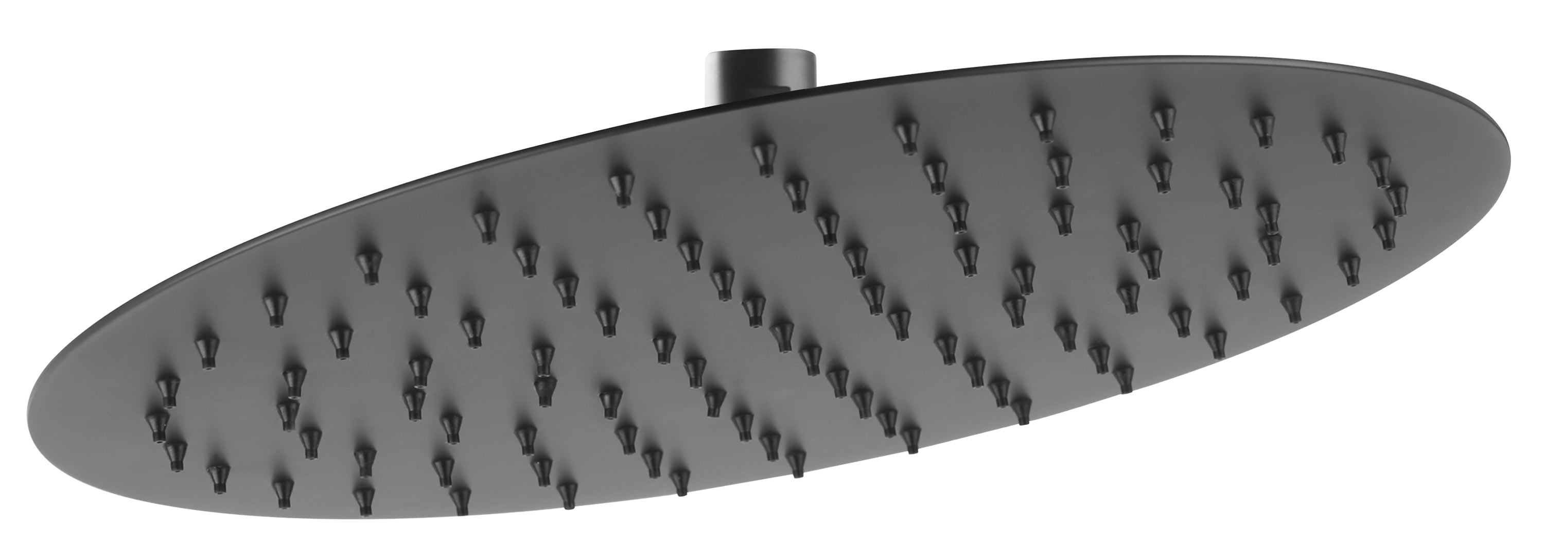 Ferro Slim Kopfbrause 30x30 cm rund schwarz DSN07BL