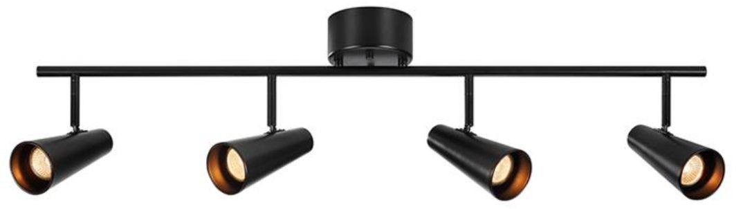 Markslöjd Crest Deckenlampe 4x7 W schwarz 108202