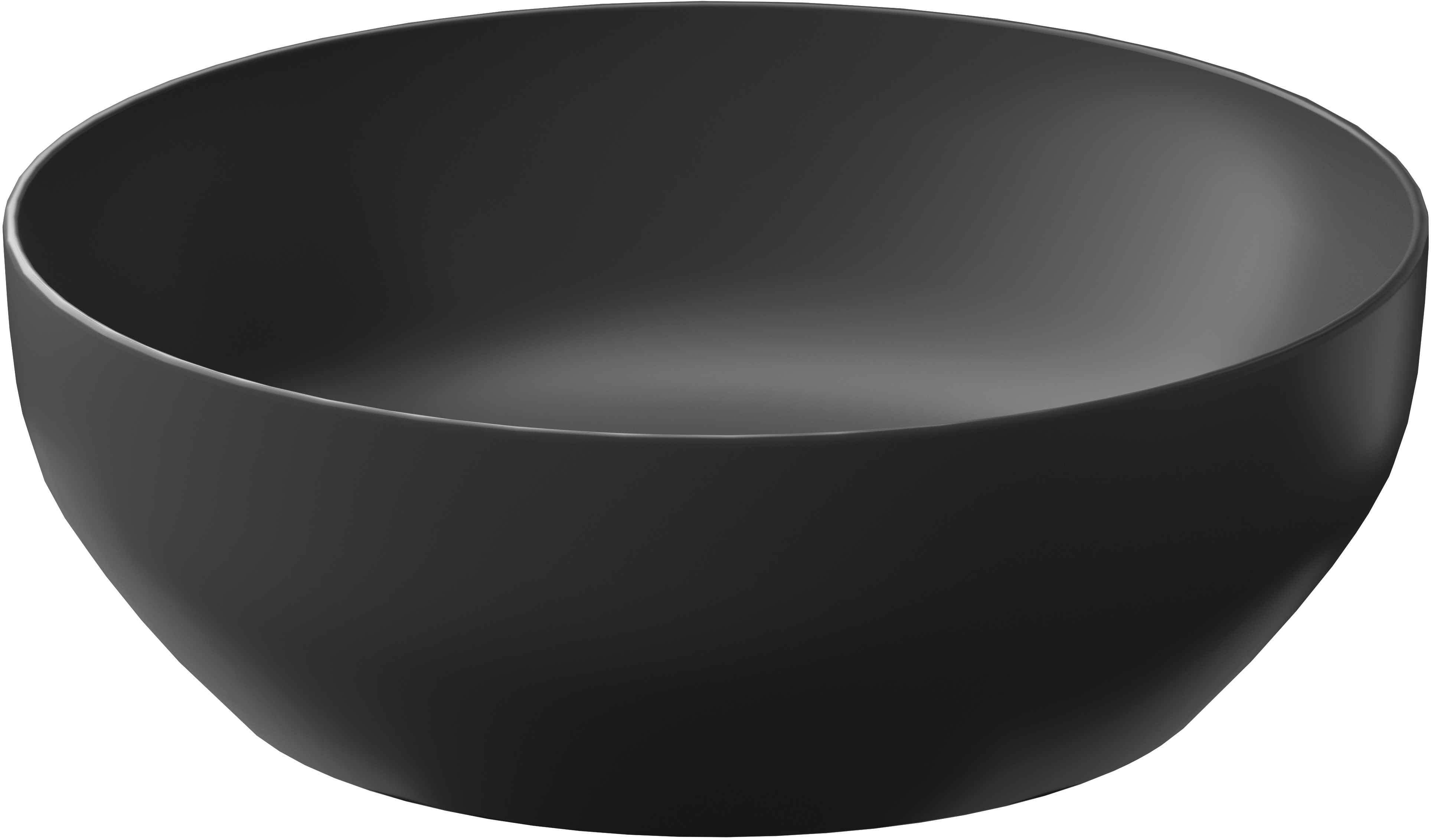 Cersanit Larga Waschbecken 40x40 cm rund Aufsatzwaschbecken anthrazit K677-019