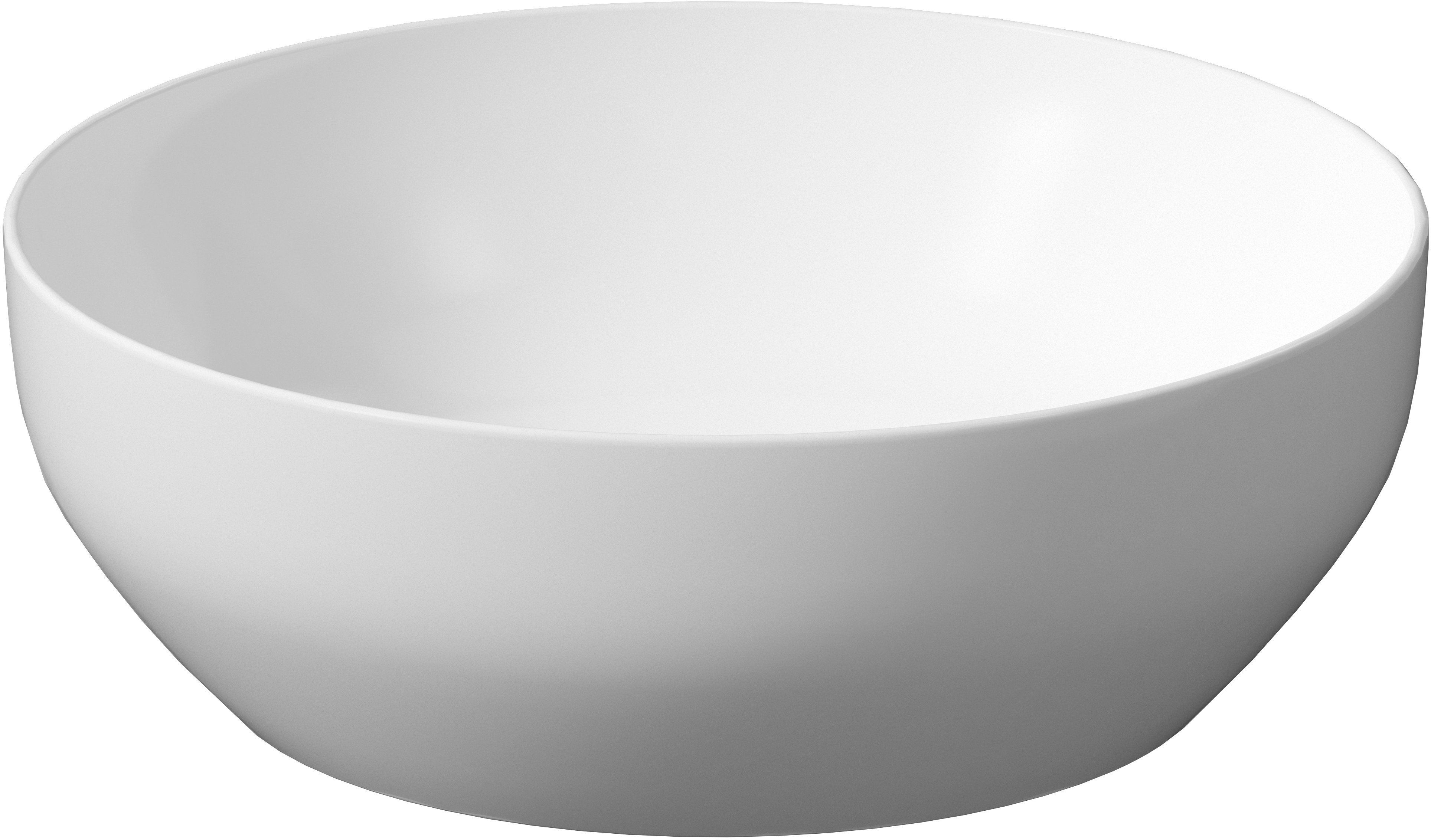 Cersanit Larga Waschbecken 40x40 cm rund Aufsatzwaschbecken weiß K677-018