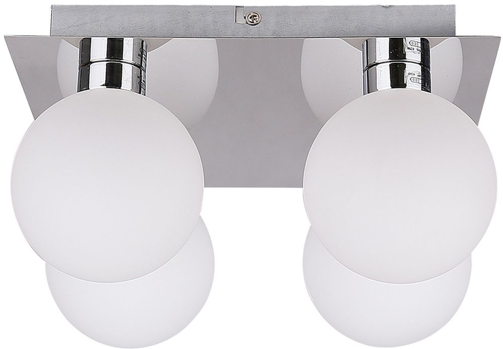 Candellux Oden Deckenlampe 4x40 W weiß-chrom 98-03256