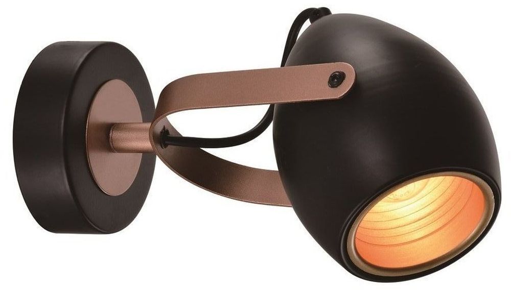 Candellux Anica Leuchter 1x40 W schwarz-kupfer 91-81391