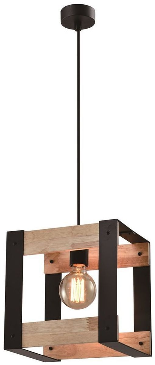 Candellux Varna Pendelleuchte 1x40 W schwarz-holz 31-78513