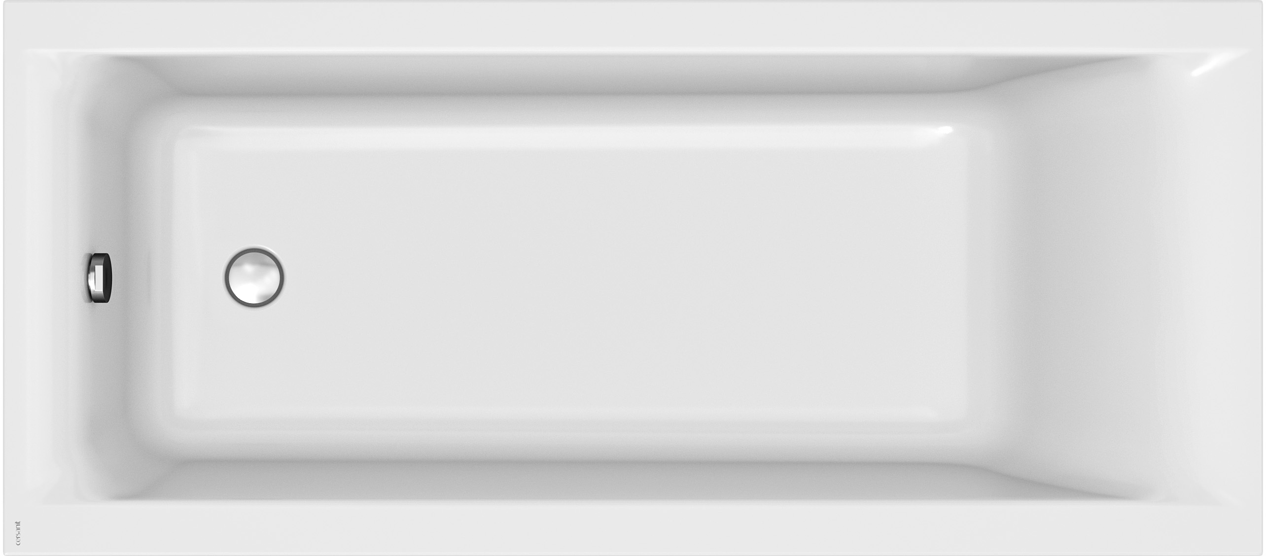 Cersanit Larga Schlanke rechteckige Badewanne 170x75 cm weiß S301-303