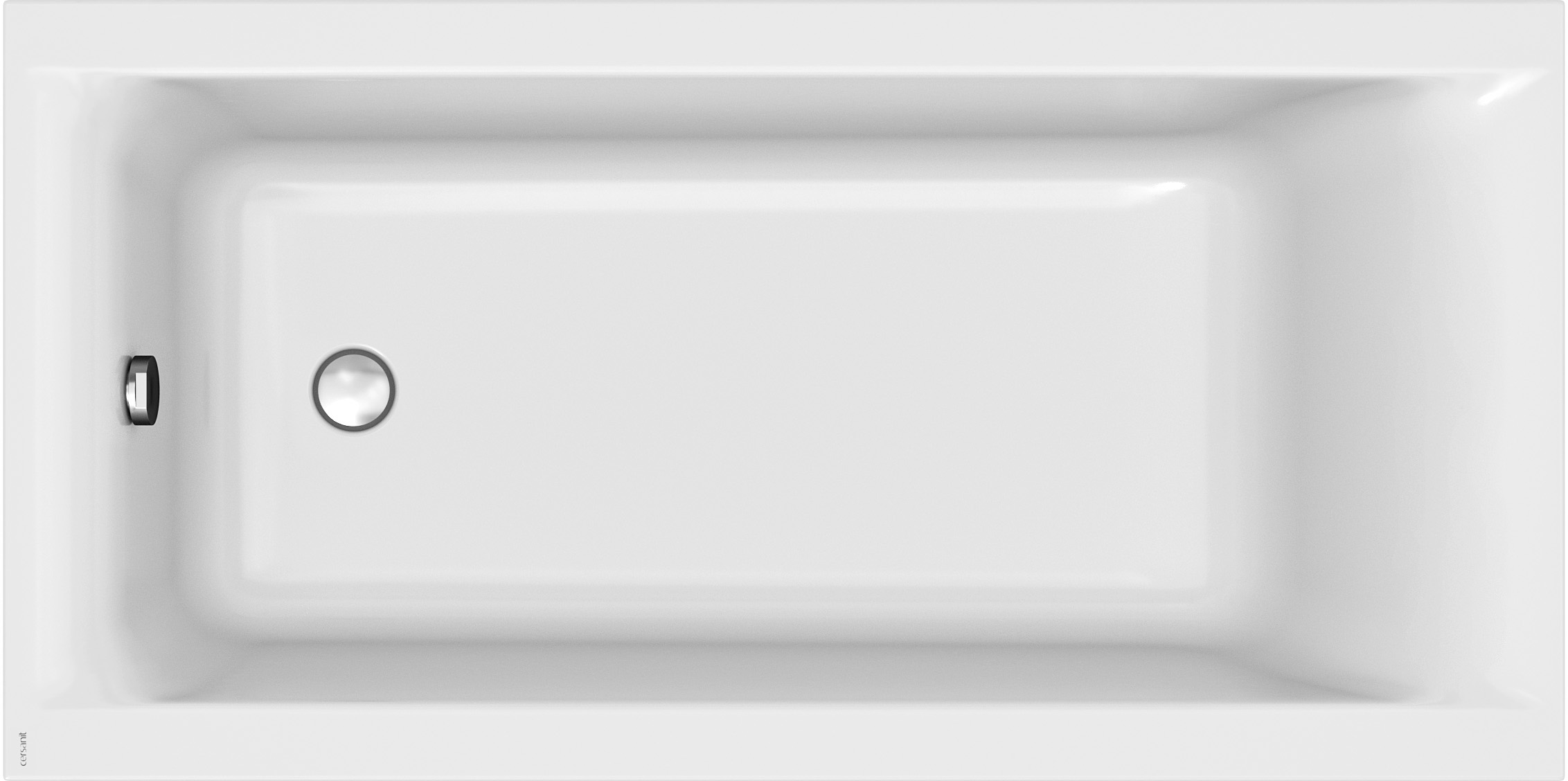 Cersanit Larga Schlanke rechteckige Badewanne 150x75 cm weiß S301-304