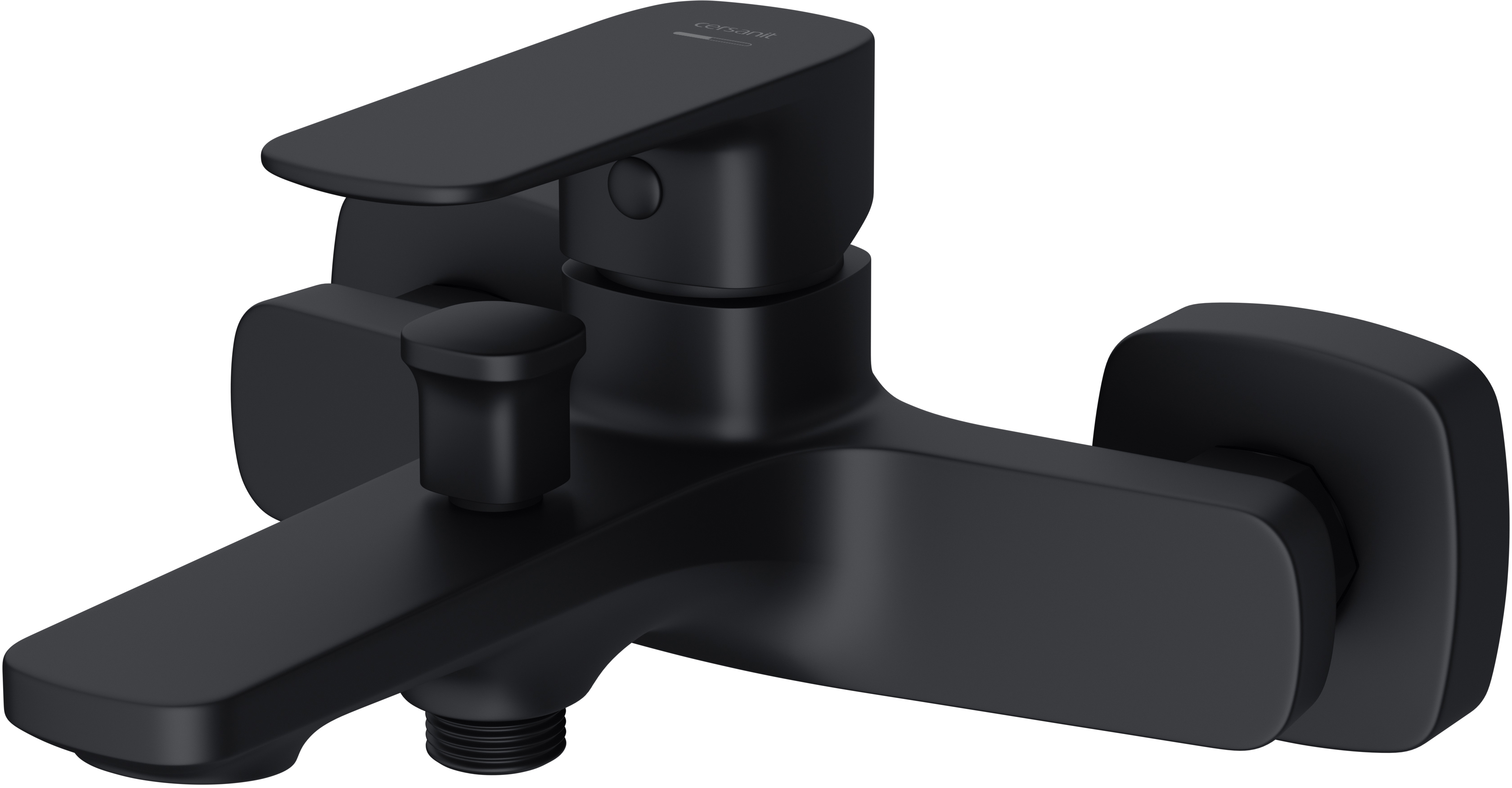 Cersanit Larga badewannen- und duscharmatur Wand schwarz S951-376