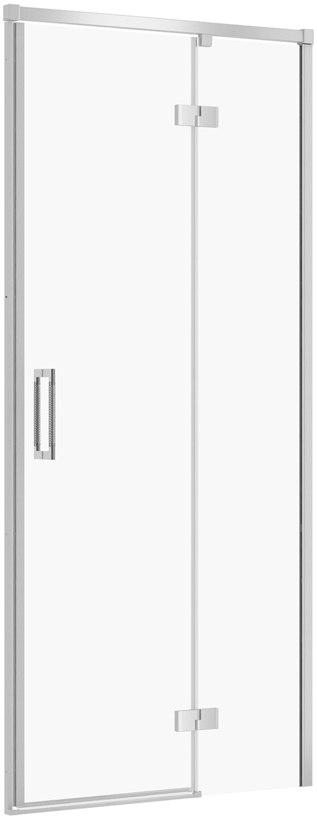 Cersanit Larga Duschtüren 90 cm aufklappbar chrom Glanz/durchsichtiges Glas S932-116