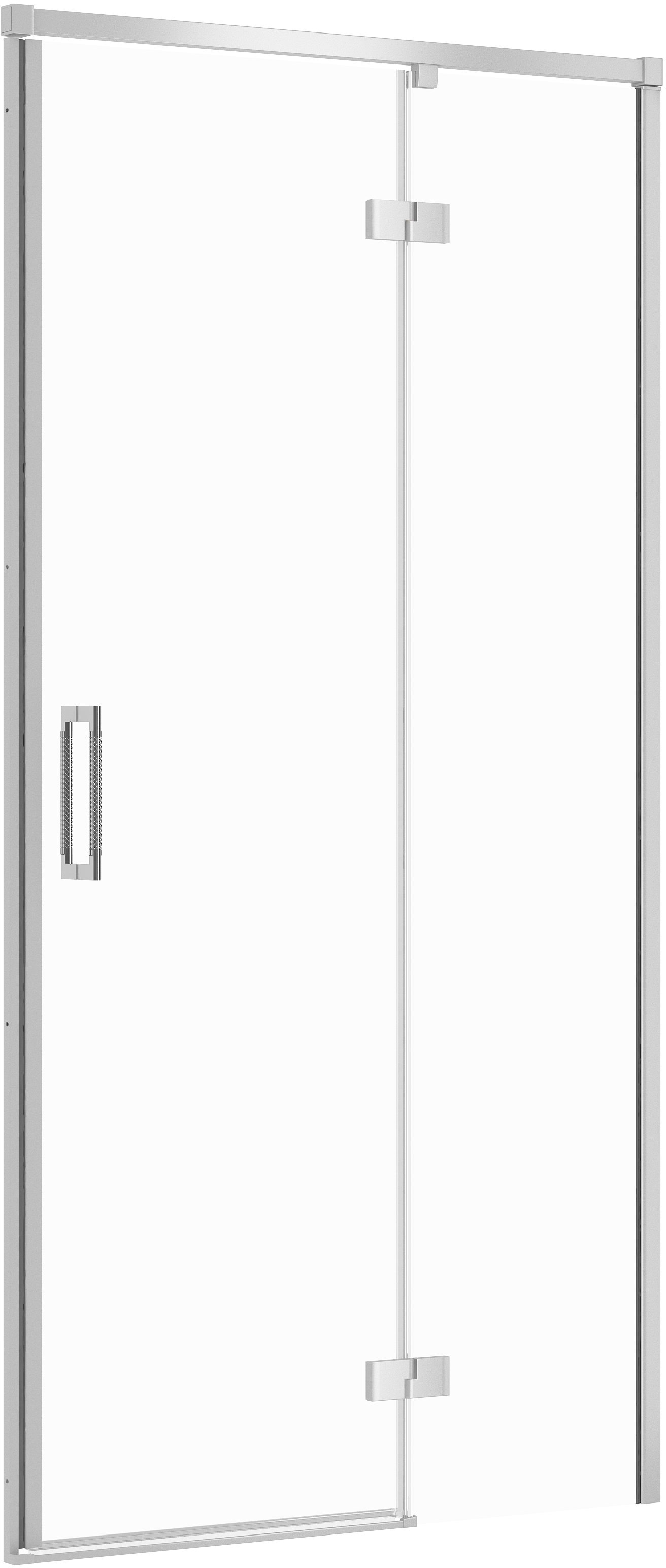 Cersanit Larga Duschtüren 100 cm aufklappbar chrom Glanz/durchsichtiges Glas S932-117