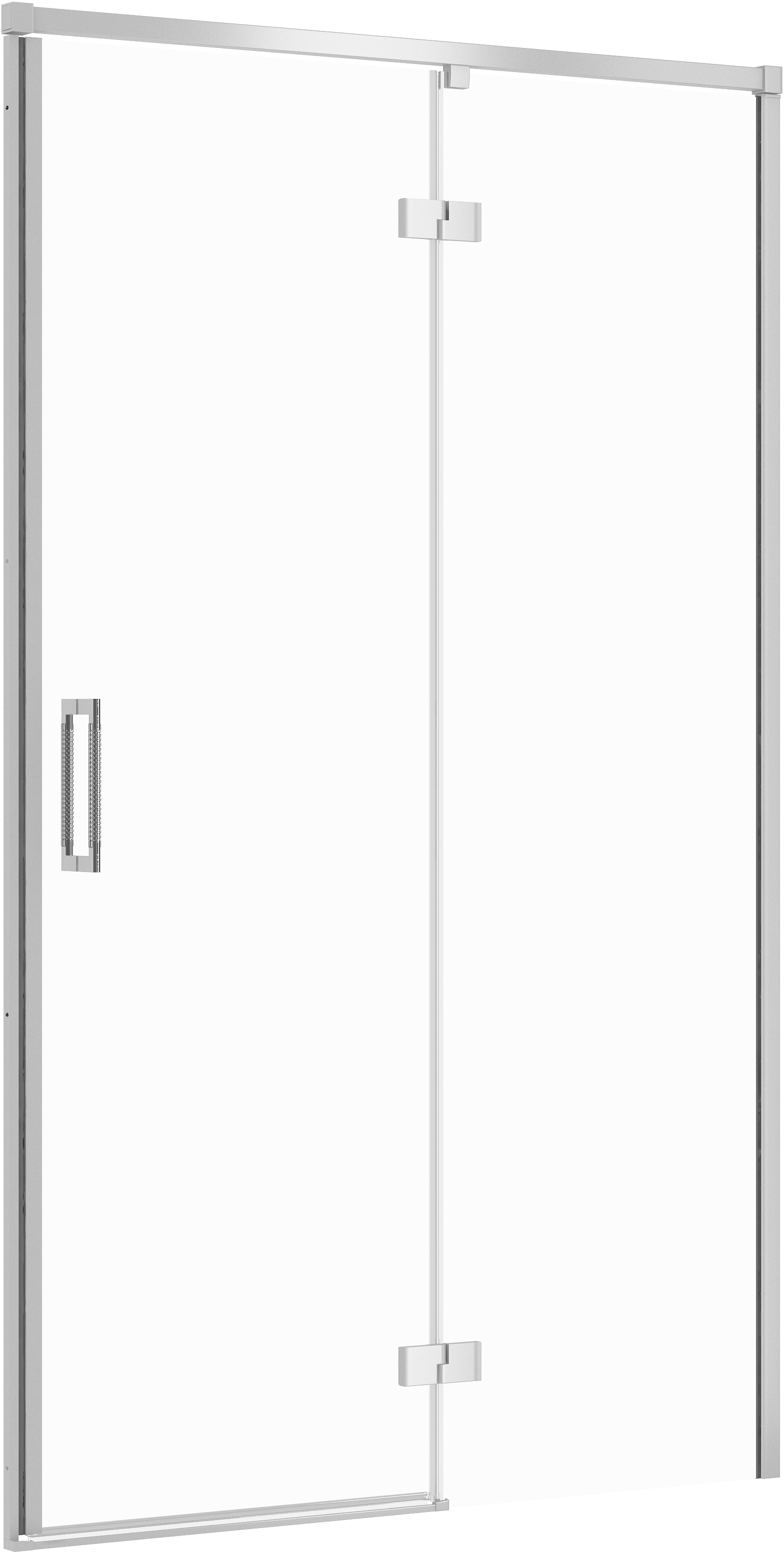 Cersanit Larga Duschtüren 120 cm aufklappbar chrom Glanz/durchsichtiges Glas S932-118