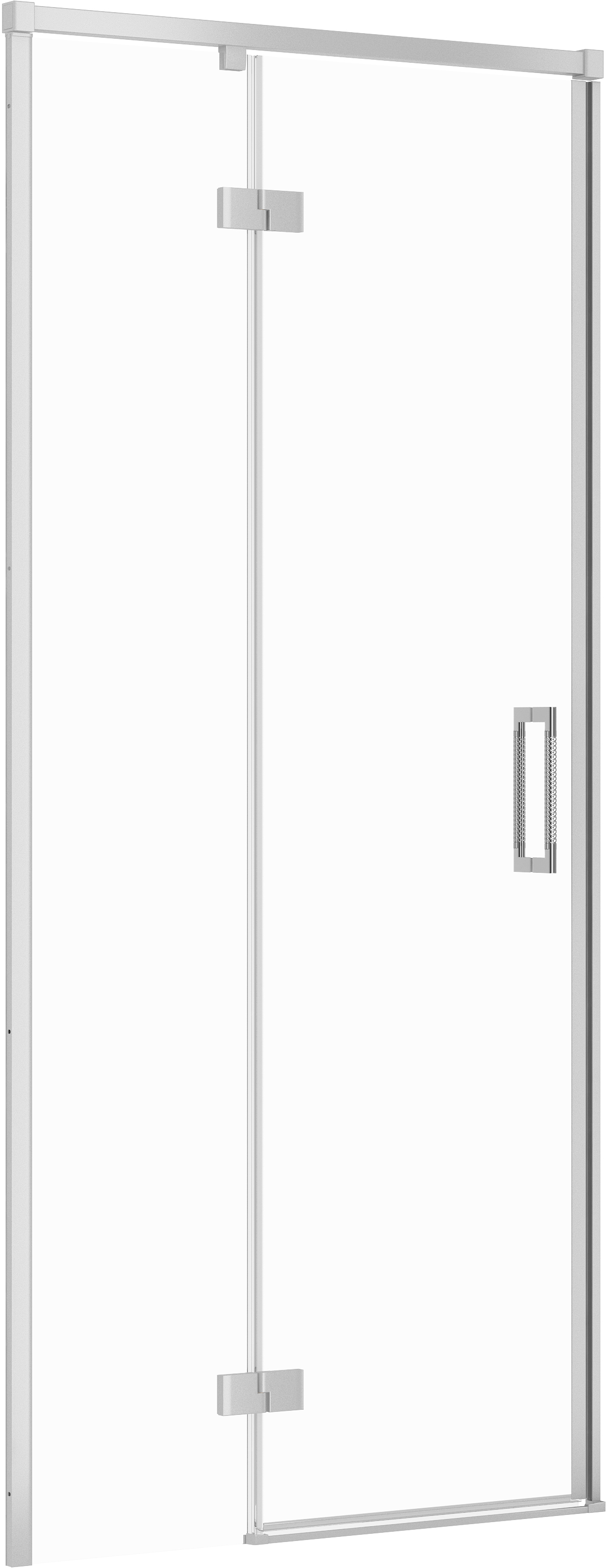 Cersanit Larga Duschtüren 90 cm aufklappbar chrom Glanz/durchsichtiges Glas S932-120