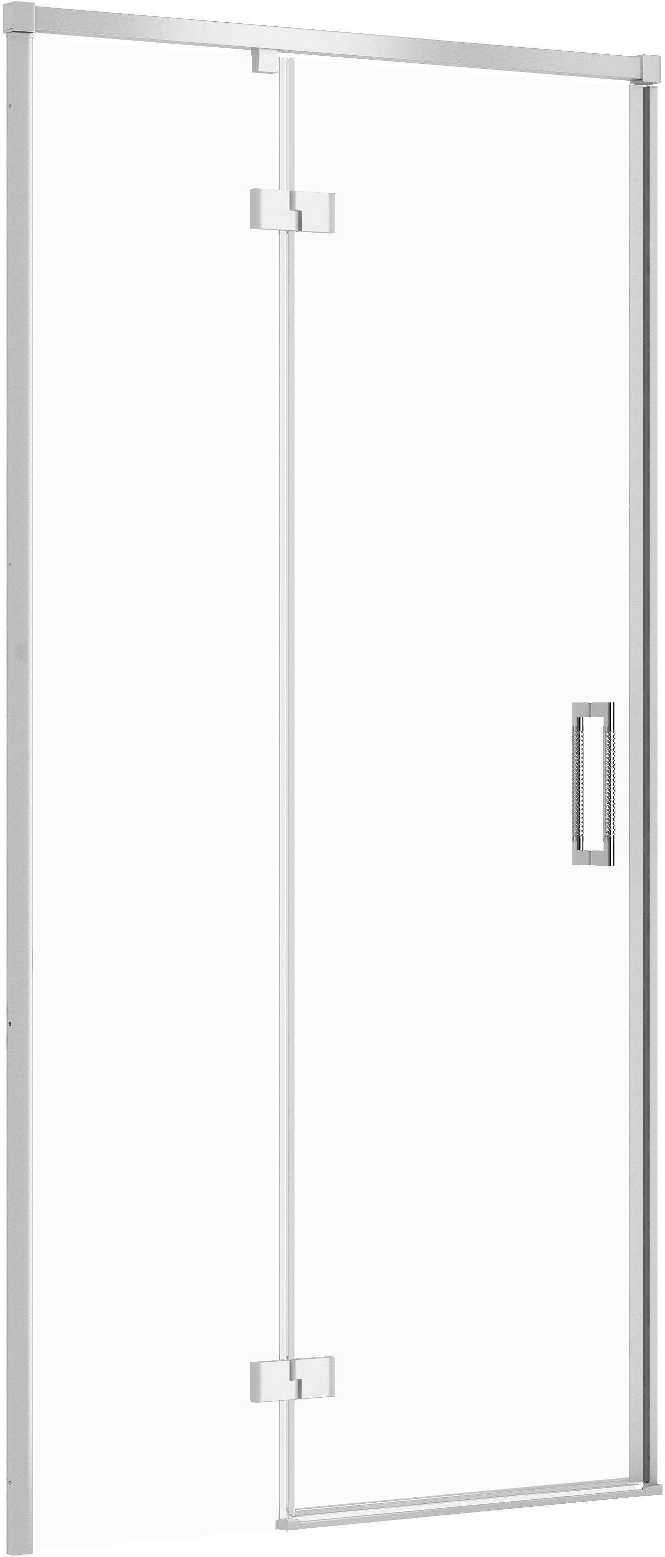 Cersanit Larga Duschtüren 100 cm aufklappbar chrom Glanz/durchsichtiges Glas S932-121