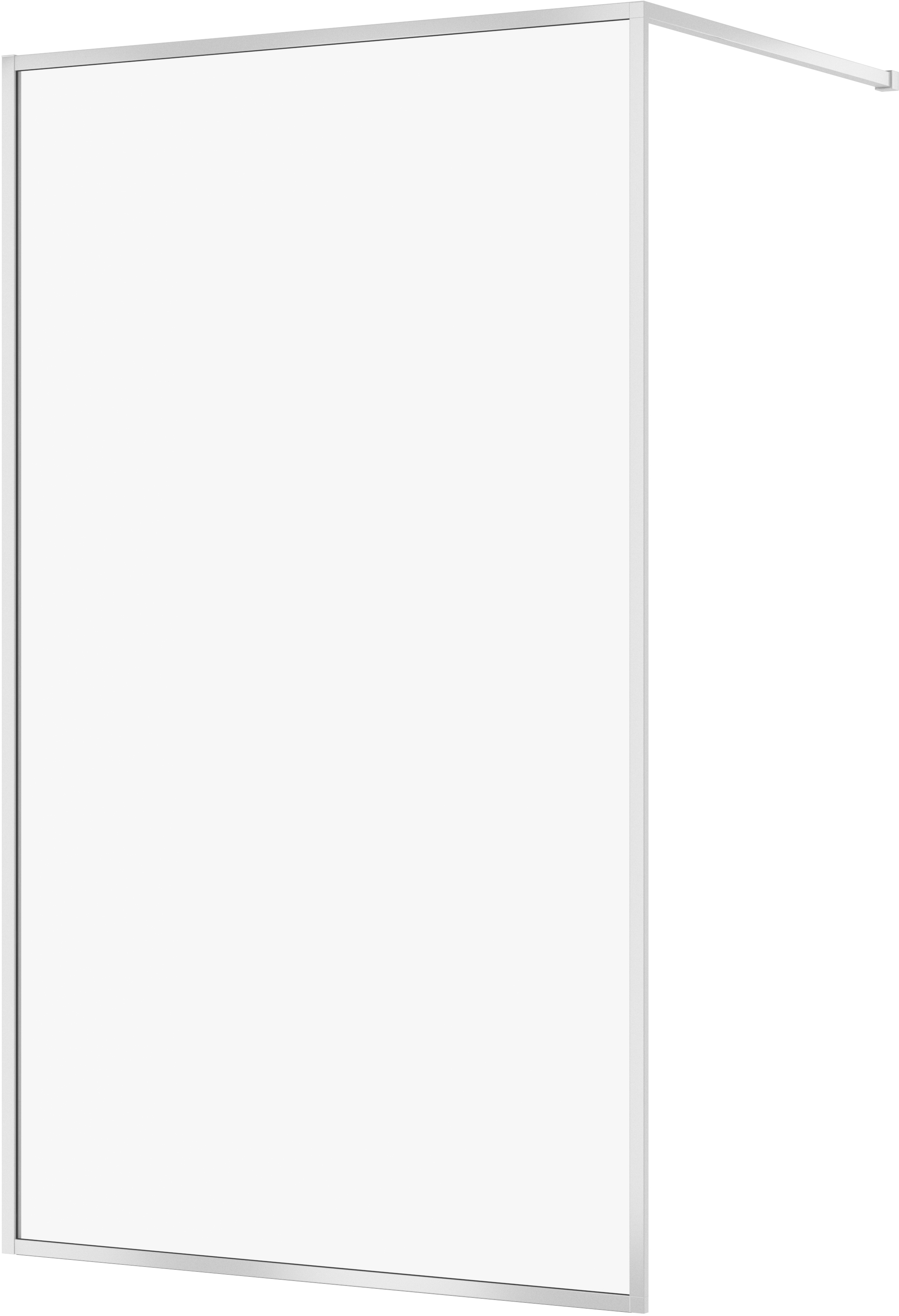 Cersanit Larga Begehbare Duschwand 120 cm chrom Glanz/durchsichtiges Glas S932-137