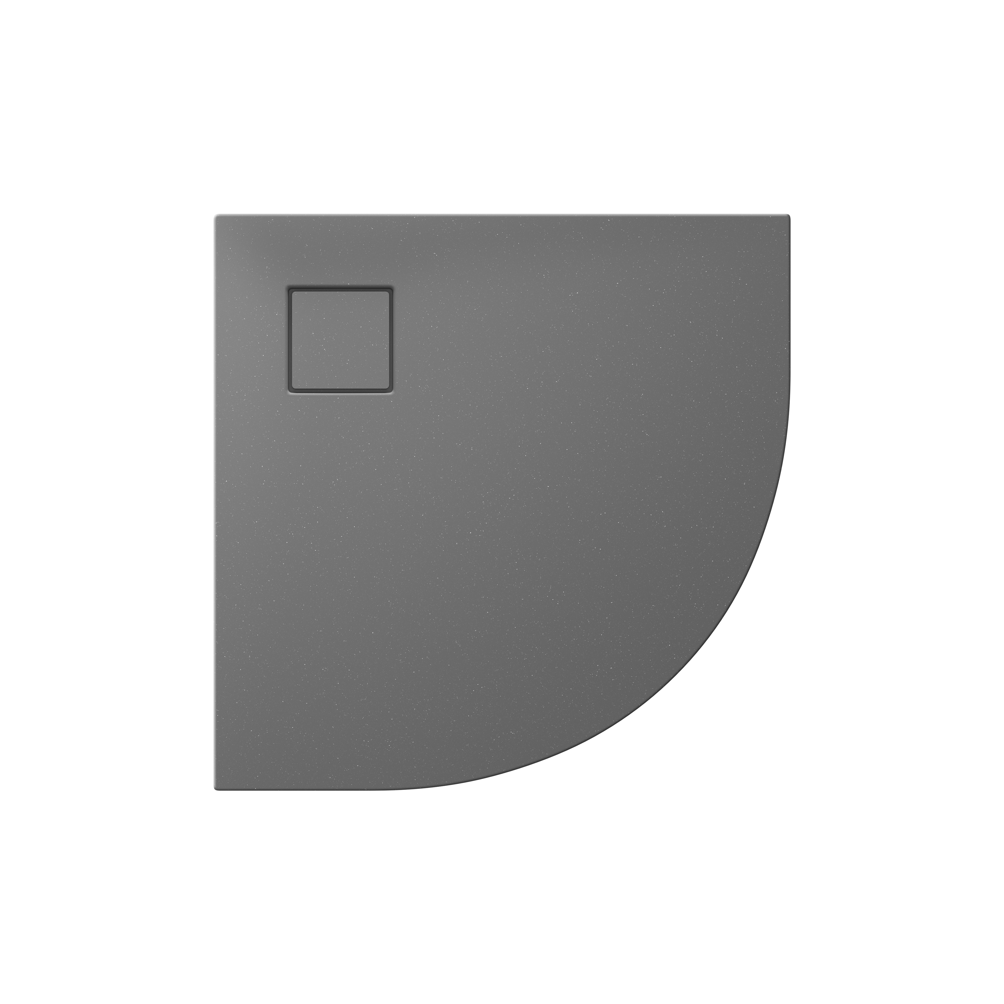 Cersanit Tako Halbrunde Duschwanne 80x80 cm grau S932-159