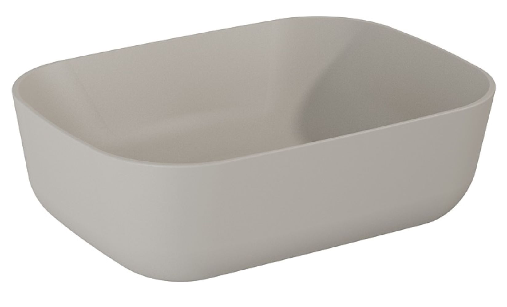 Elita Reni Waschbecken 45x32.5 cm rechteckig Aufsatzwaschbecken braun/beige RE040460037020