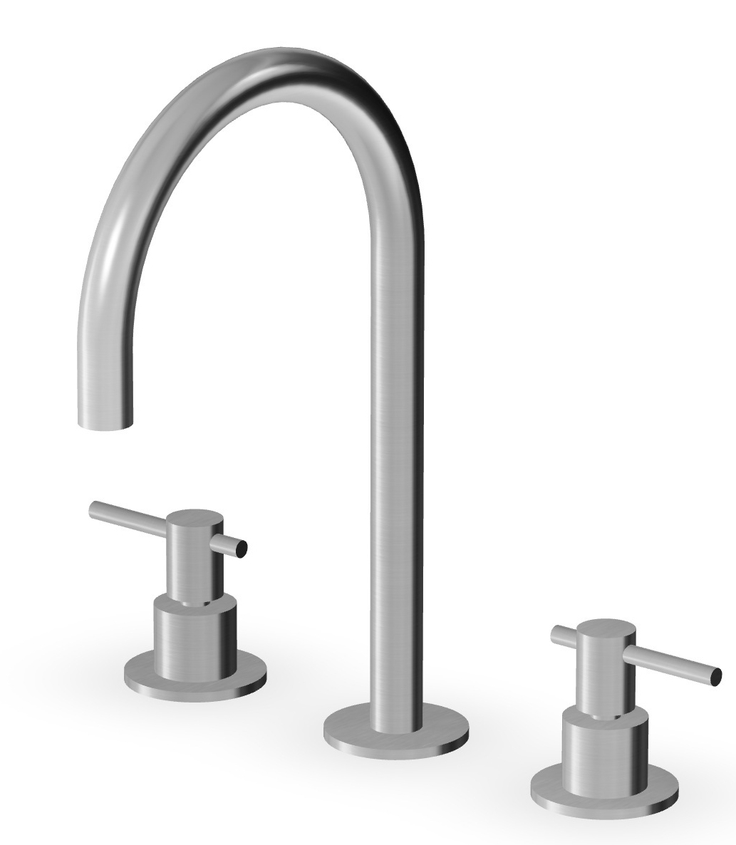 Zucchetti Helm Waschtischarmatur Stehend stahl ZHL516.X