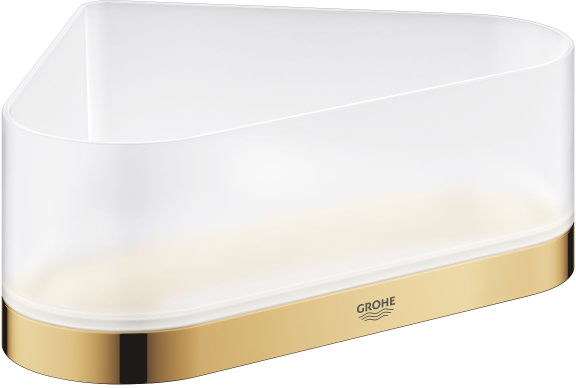 Grohe Selection Eckregal 20 cm weiß-gold 41038GL0