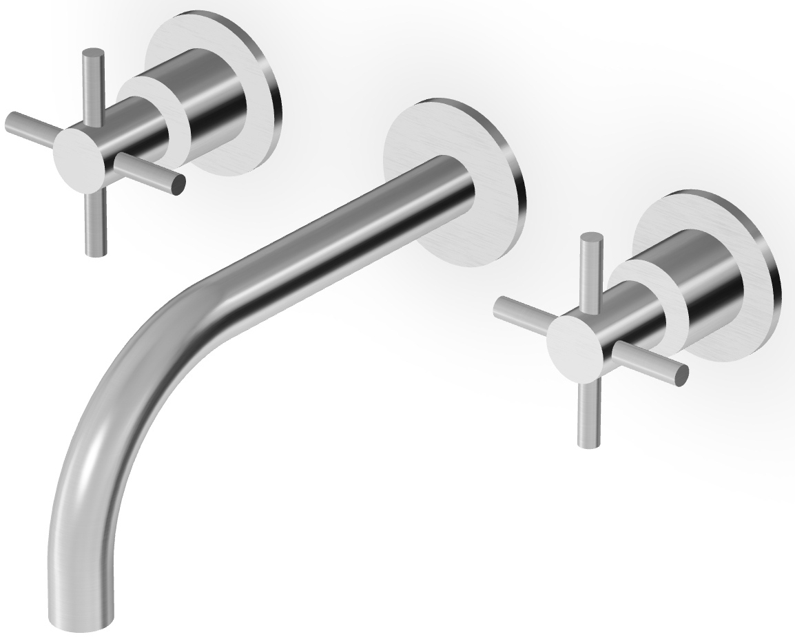 Zucchetti Helm Waschtischarmatur Unterputz stahl ZHM760.X