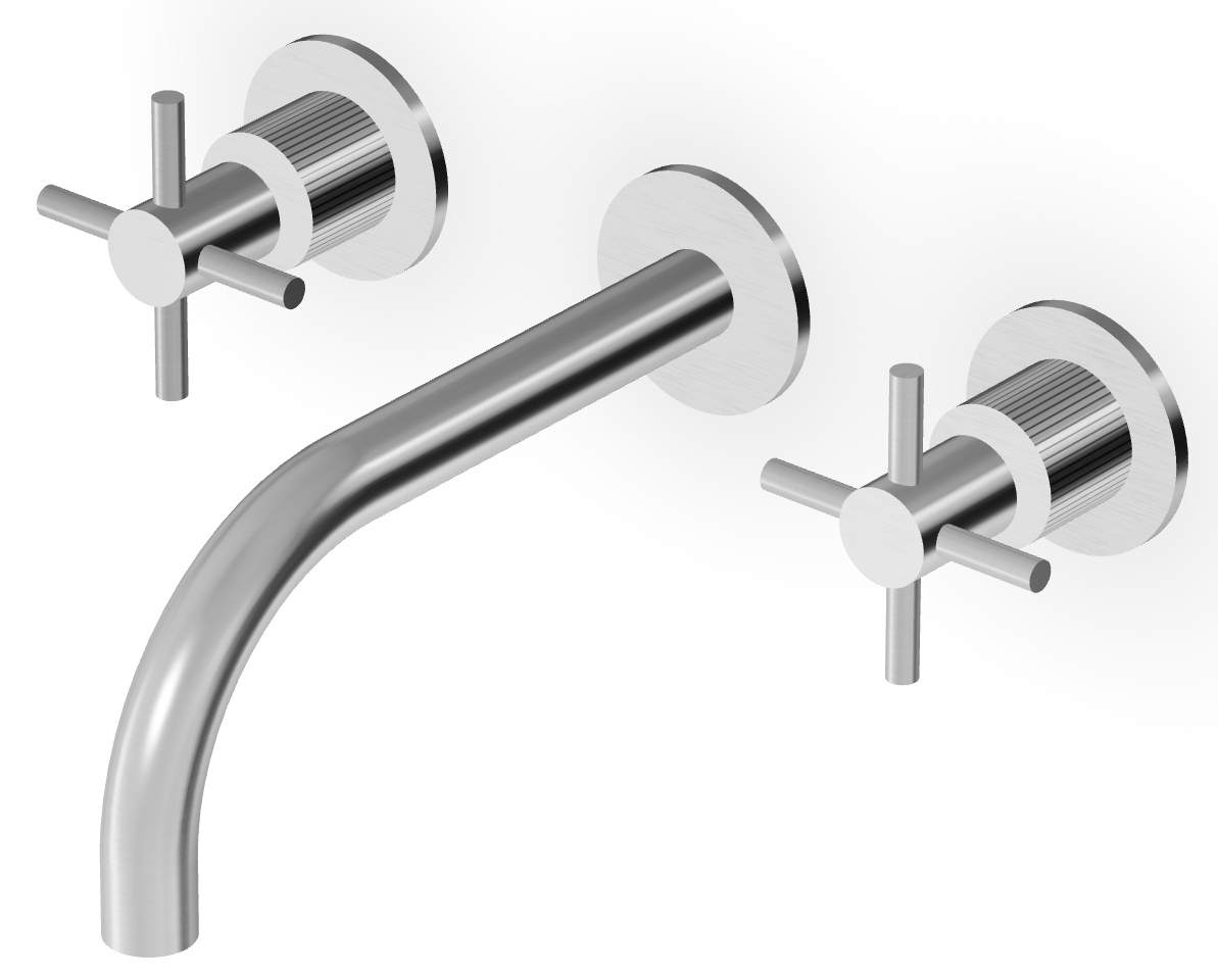 Zucchetti Helm Waschtischarmatur Unterputz stahl ZHM760.XG2