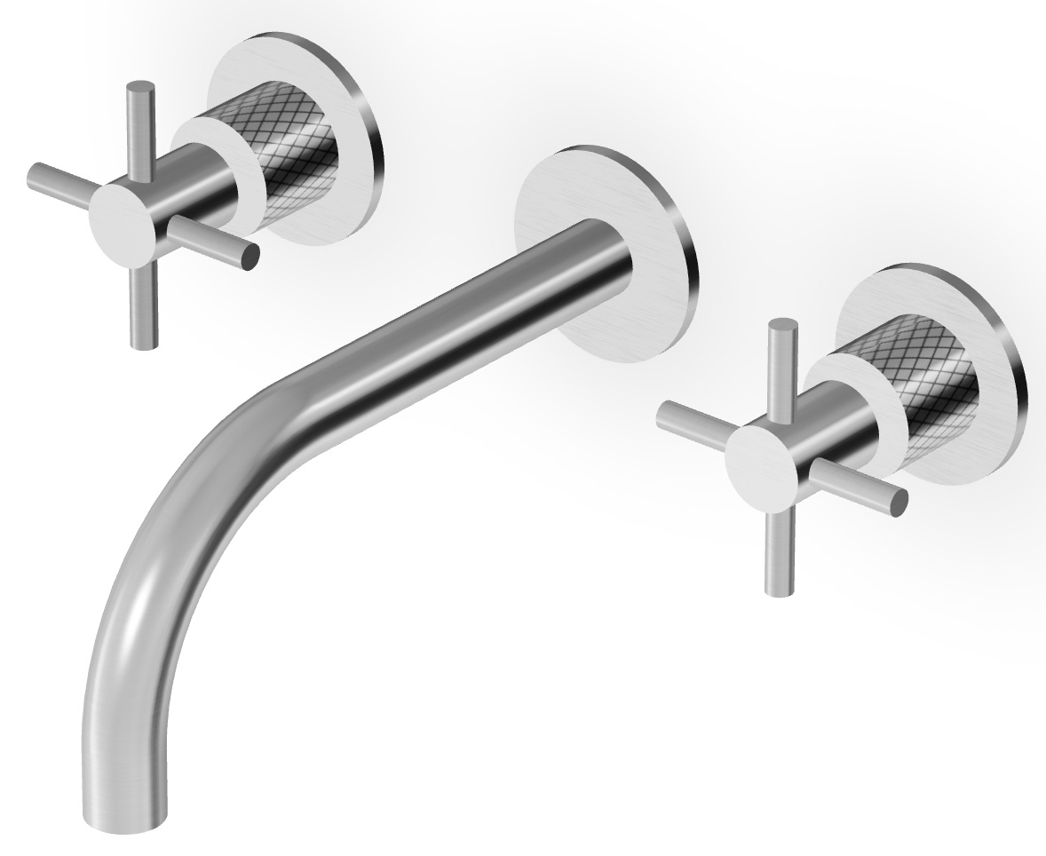 Zucchetti Helm Waschtischarmatur Unterputz stahl ZHM760.XG3