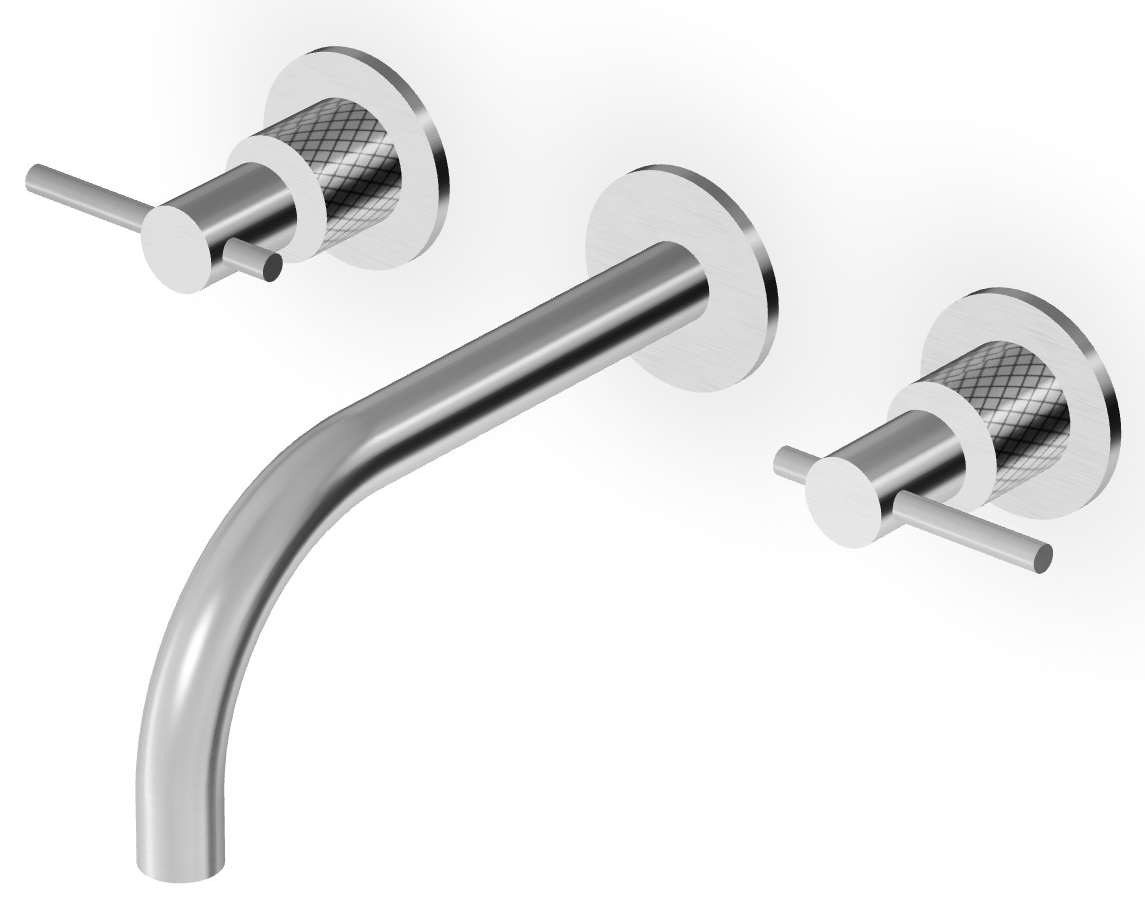 Zucchetti Helm Waschtischarmatur Unterputz stahl ZHL760.XG3