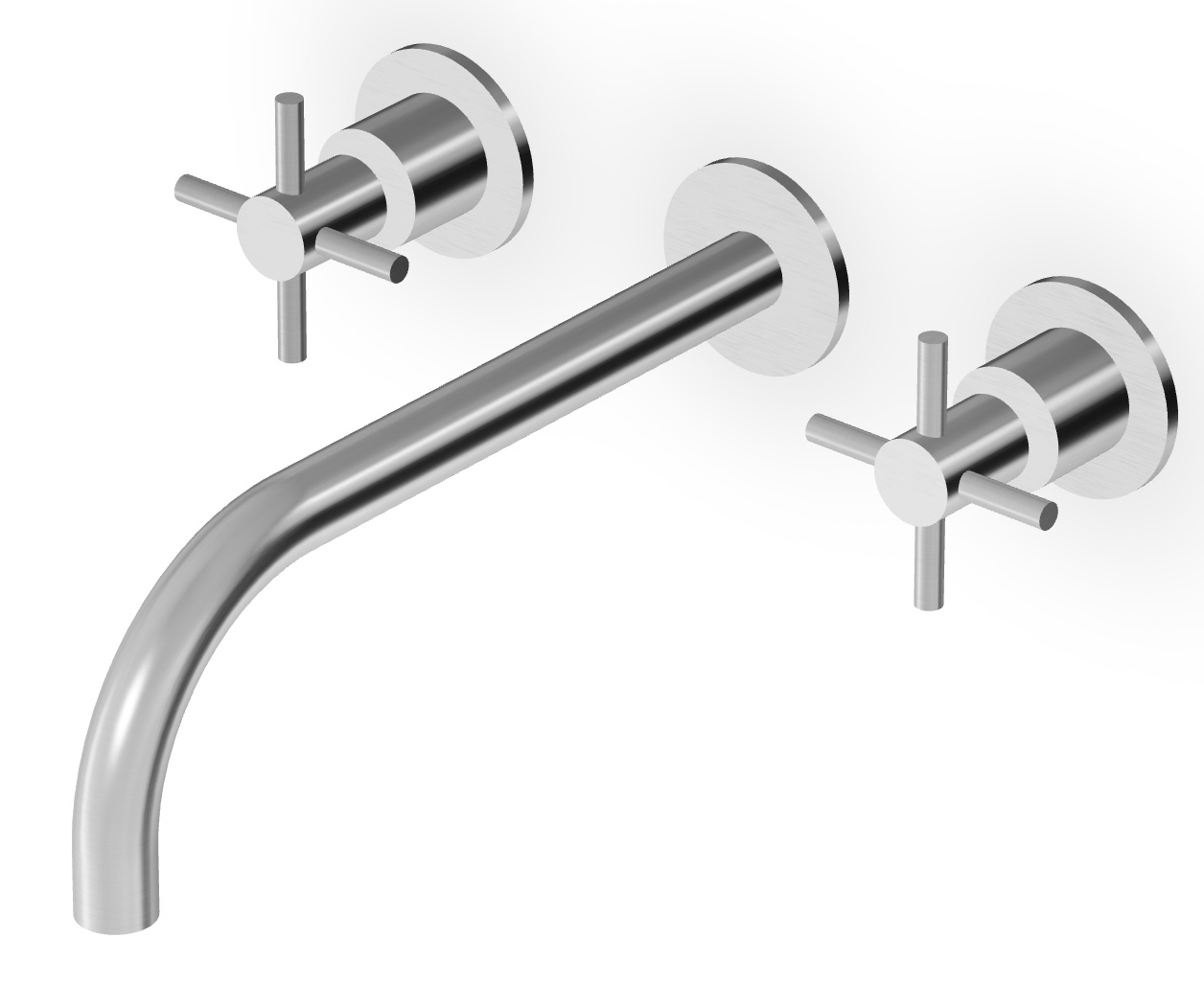 Zucchetti Helm Waschtischarmatur Unterputz stahl ZHM761.X