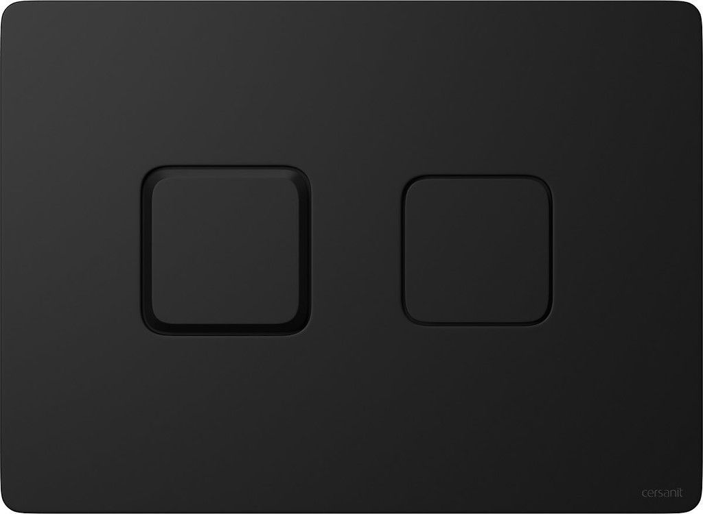 Cersanit Accento Square Betätigungsplatte für Toilette schwarz K97-426