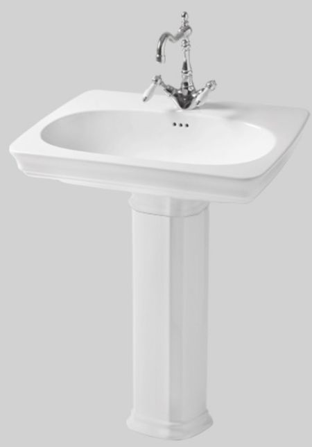 Art Ceram Civitas Waschbecken 68x50 cm rechteckig Klassisch weiß CIL00101;00