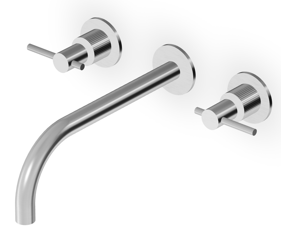 Zucchetti Helm Waschtischarmatur Unterputz stahl ZHL761.XG2