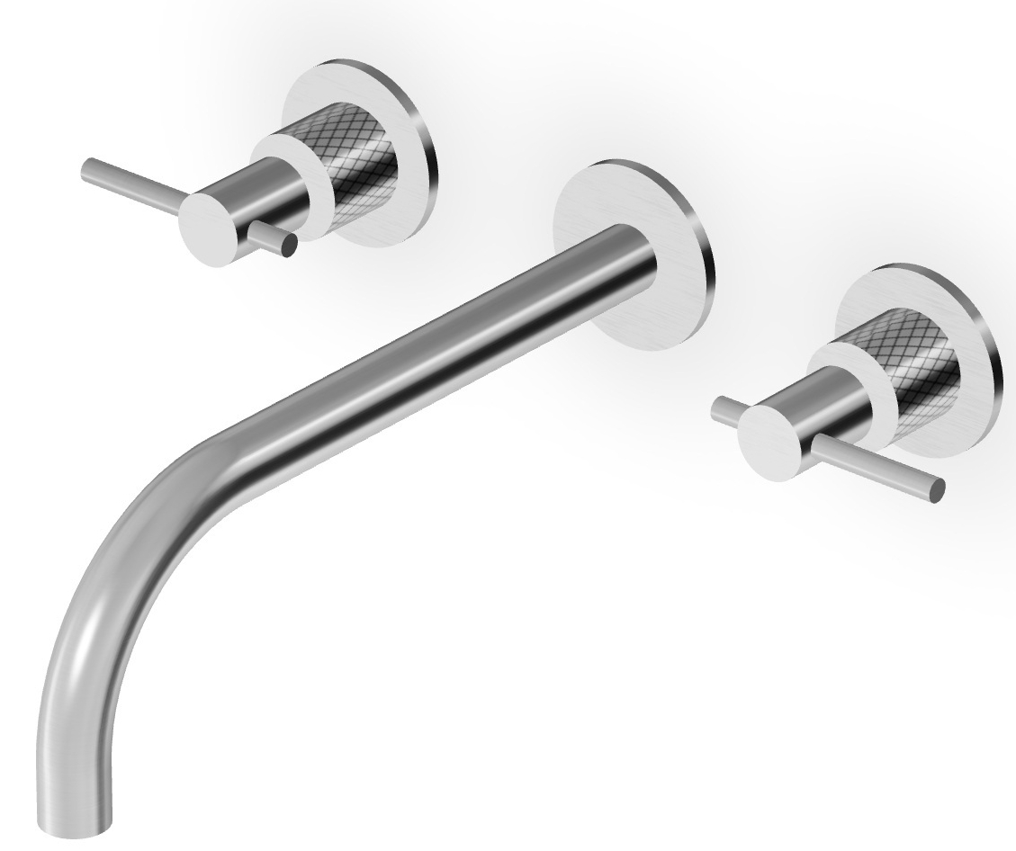 Zucchetti Helm Waschtischarmatur Unterputz stahl ZHL761.XG3