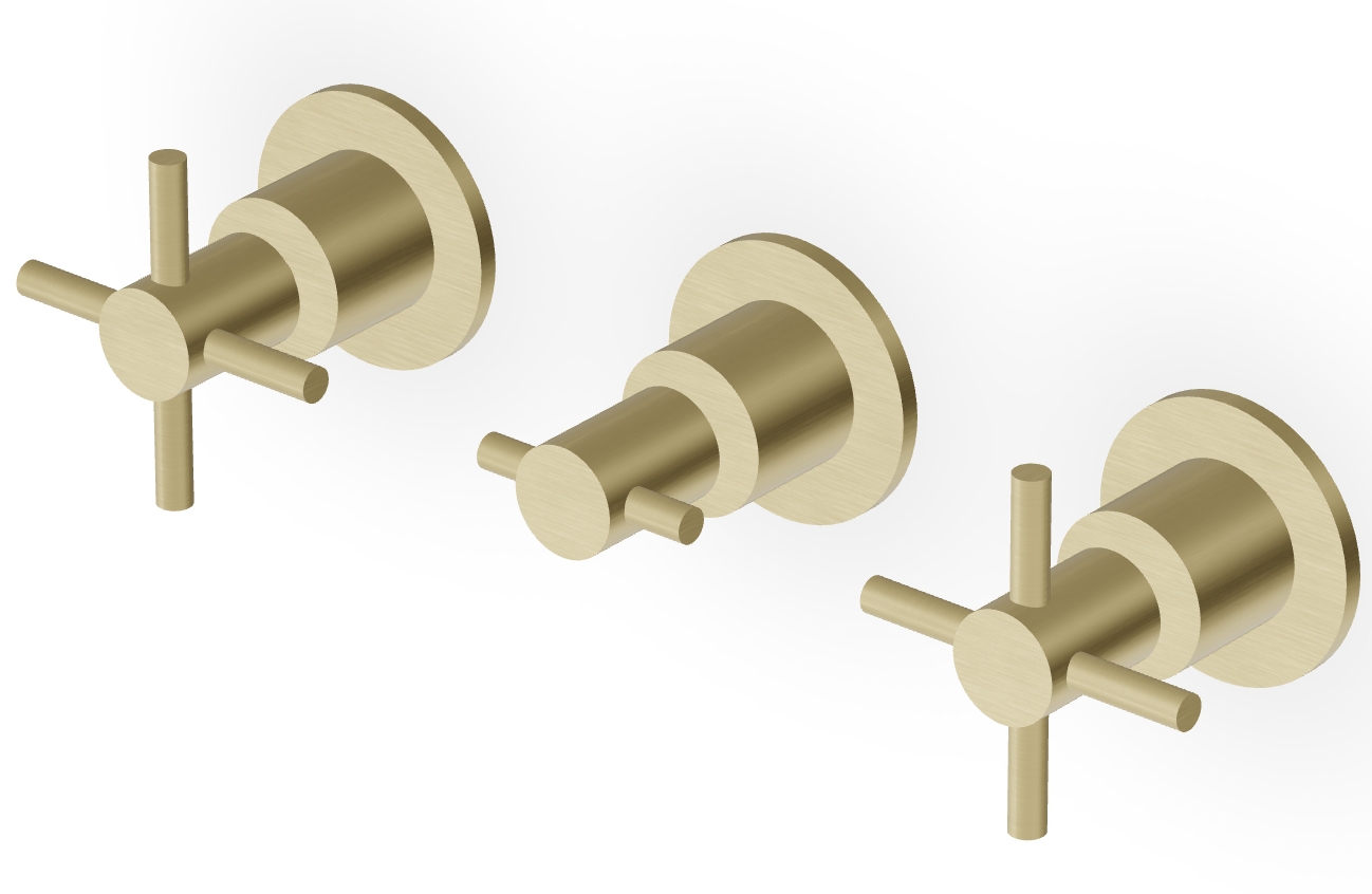 Zucchetti Helm Waschtischarmatur Unterputz gold ZHM695.XP31