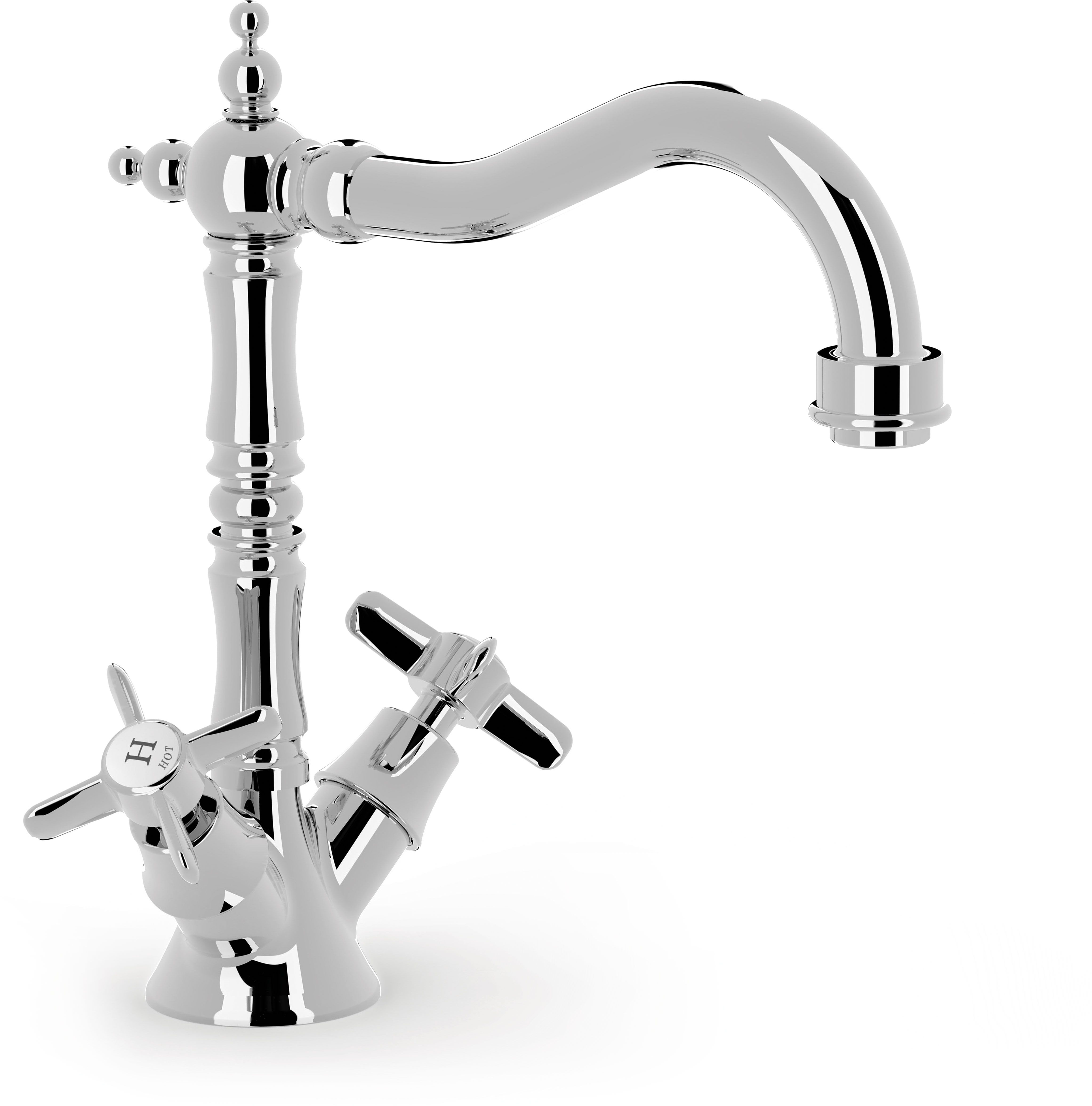 Tres Clasic-Tres Waschtischarmatur Stehend chrom 24210801