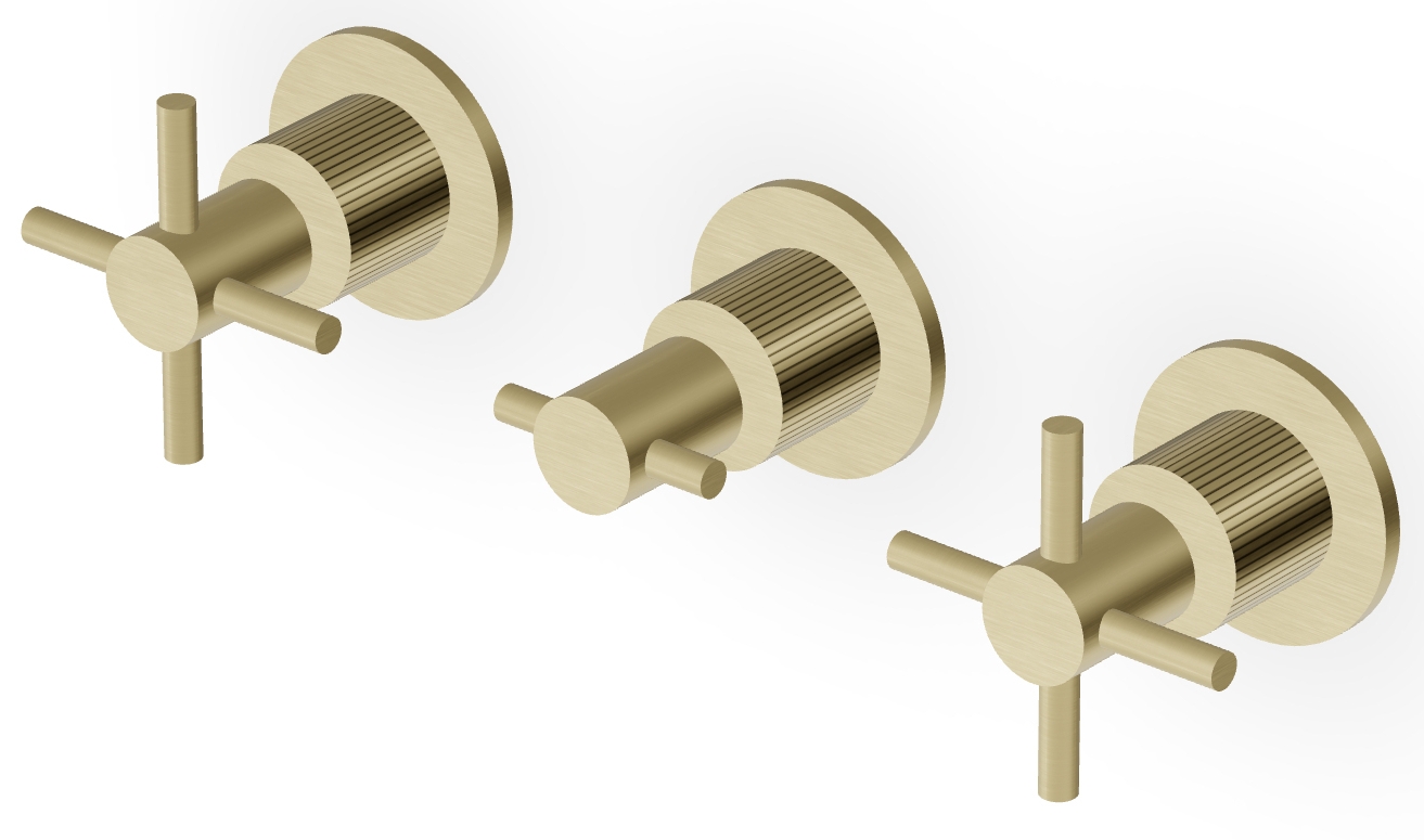 Zucchetti Helm Waschtischarmatur Unterputz gold ZHM695.XP31G2