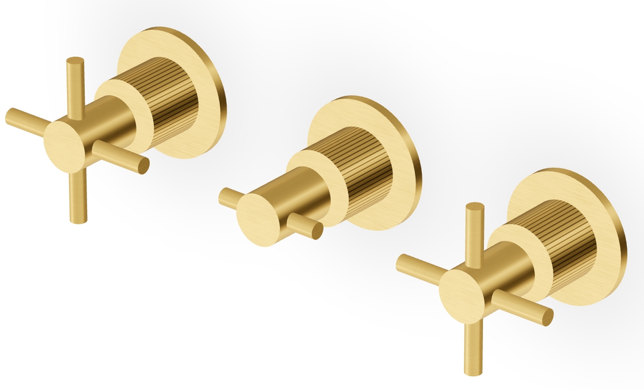 Zucchetti Helm Waschtischarmatur Unterputz gold ZHM695.XP41G2